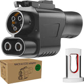 NACS to CCS1 Adapter for Tesla Supercharger 500A 1000V Fast Charging Connector Compatible with Ford GM EVs SAE Charging Stations